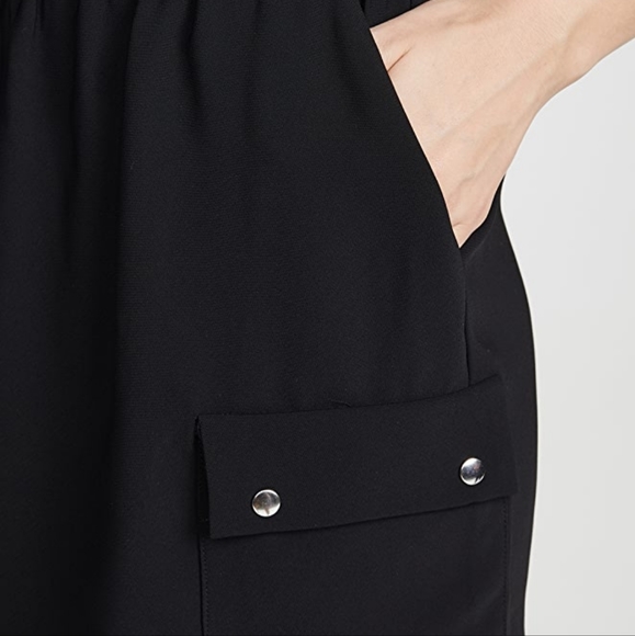 AMANDA UPRICHARD Shopbop Black Cargo Pocket Racerback Mini Dress - Size Large - Picture 15 of 15
